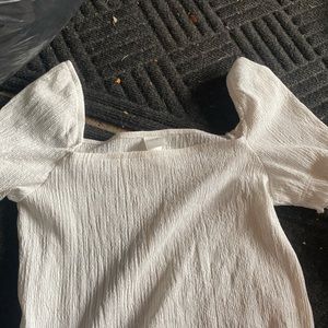 H&M off the shoulder white top